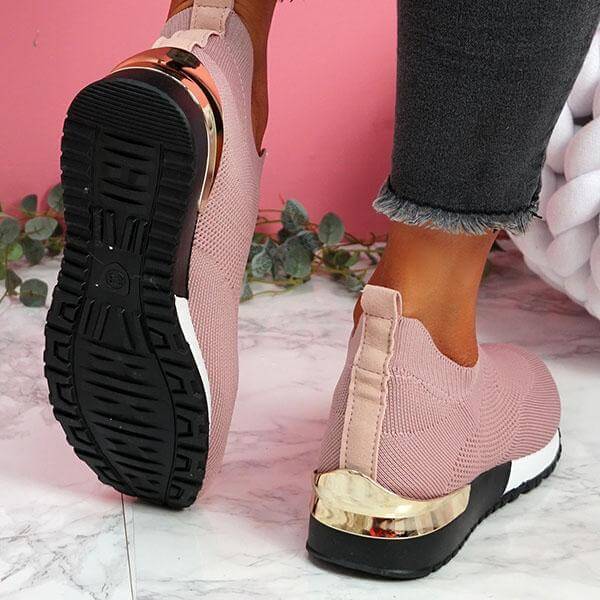 Elastic Slip-On Sneakers