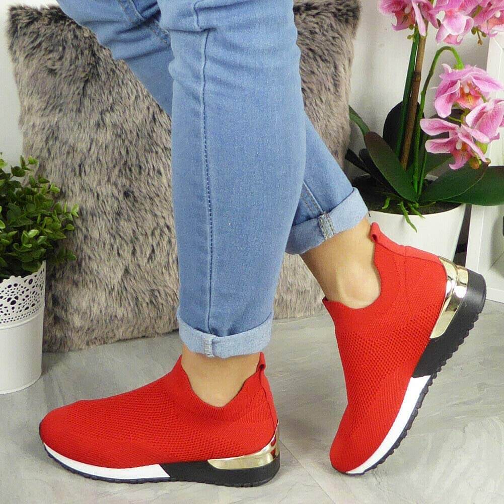 Elastic Slip-On Sneakers