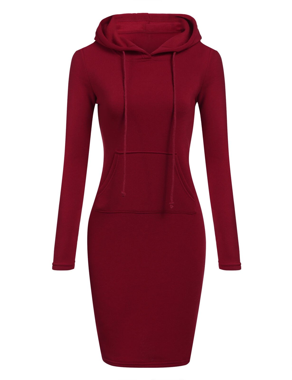 Slim Pullover Hoodie Dress