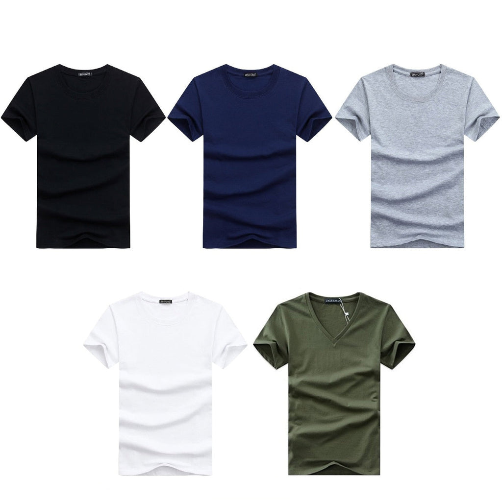 Men's Slim Fit V-neck T-shirt