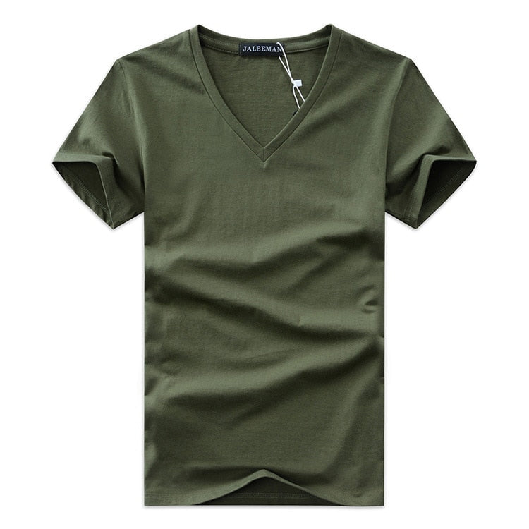 Men's Slim Fit V-neck T-shirt