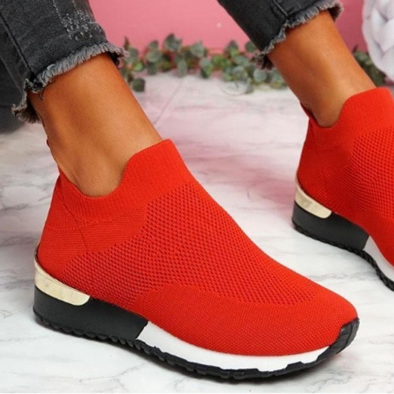 Elastic Slip-On Sneakers