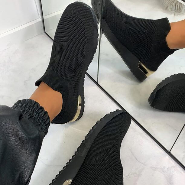 Elastic Slip-On Sneakers