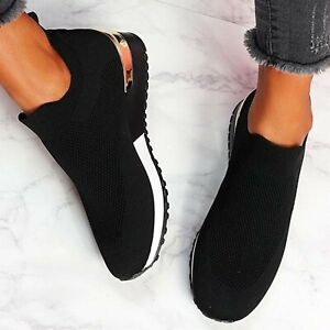 Elastic Slip-On Sneakers